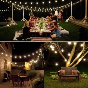 Instalatie Craciun, Tip Globuri de cristal, 100 Led-uri, 12 metri, Alb cald, Energie solara, Senzor de lumina, Flippy - Img 13