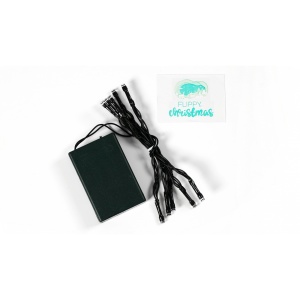 Instalatie de Craciun cu Baterii Tip Liniar, 2 jocuri de lumini, Fir Verde 1 m 10 LED -uri, Alb Cald - Img 5