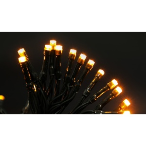 Instalatie de Craciun cu Baterii Tip Liniar, 2 jocuri de lumini, Fir Verde 3 m 30 LED -uri, Alb Cald - Img 6