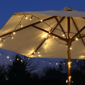 Instalatie de Craciun Liniara Yoto, 22 m, din care 1 m Prelungitor 220V, 300 LED, 8 jocuri de lumini, Controler, Utilizare Interior/Exterior, Fir Negru, Alb Cald - Img 6