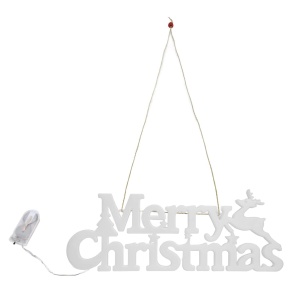 Instalatie LED de Craciun, Flippy, Litere 3D, Merry Christmas, Lumina Calda, 27.5 x 10.5 x 1.4 cm, Alb - Img 10
