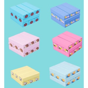 Joc de Societate, Flippy, pentru Copii, din Lemn, Interactiv, Distractiv, Jenga Stack High Blocks, cu Zar, 51 de Piese Animate, 24.5x18x5 cm, Multicolor - Img 6