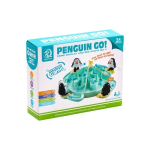 Joc Interactiv pentru Copii, Flippy, Batalia Pinguinilor, 3 ani+, Tabla de Joc, Figurine Pinguini, Mingi, Multicolor - Img 2