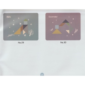 Joc Magnetic Tangram, tabla si forme diverse magnetice, 34 de piese, pentru copii, +3 ani, multicolor - Img 16