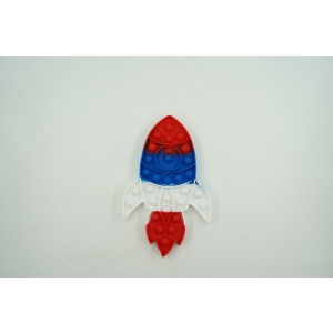 Jucarie antistres din silicon Flippy, Pop it Now and Flip It ,Racheta ,Multicolor - Img 3