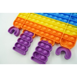Jucarie antistres din silicon Flippy, Pop it Now and Flip It ,Robot ,Multicolor ,Model 3 - Img 4