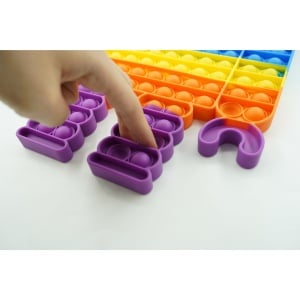 Jucarie antistres din silicon Flippy, Pop it Now and Flip It ,Robot ,Multicolor ,Model 3 - Img 6