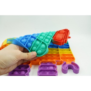 Jucarie antistres din silicon Flippy, Pop it Now and Flip It ,Robot ,Multicolor ,Model 3 - Img 8