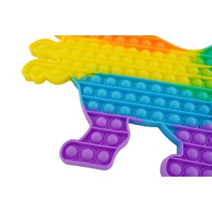 Jucarie antistres din silicon Pop it now, forma Dinozaur, multicolor, urias - Img 4