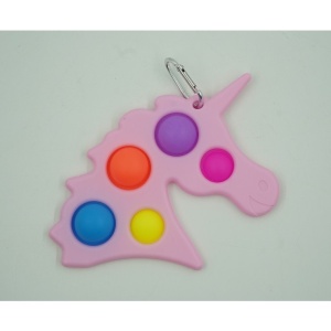 Jucarie Antistres Flippy - Fidget Toy, Simple Dimple, Unicorn, Roz - Img 3