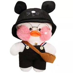 Jucarie de plus Ratusca Lalafanfan Flippy, Haine si Accesorii Random, Alb - Img 1