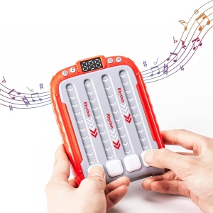 Jucarie Interactiva, Flippy, Joc Rhythm, +3 Ani, din ABS, 6 Niveluri, 15 x 3 x 11 cm, Functie Muzicala, Rosu - Img 2