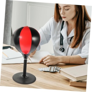 Jucarie Interactiva, Flippy, Model Sfera de Box cu Suport de Masa, Manusi Incluse, Inaltime Reglabila, +3 Ani, 10.5 x 20 x 23.5 cm, Rosu/ Negru - Img 3