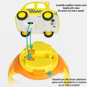 Jucarie pentru copii, Flippy, Masina-ceas, Galben - Img 8