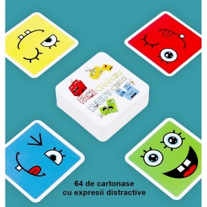 Jucarie Pentru Copii Montessori Flippy, Cub din Lemn, Asamblare Fete, 64 de Carti Distractive, Clepsidra si Clopotel inclus, pentru Baieti si Fete, Varsta +3 ani, Educativ, Cutie din carton, 21 x 21 x 5.5 cm, multicolor - Img 9