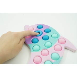 Jucarie senzoriala antistres, Simple Dimple, Delfin, Macarons,Flippy - Img 4