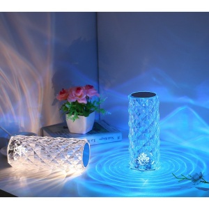 Lampa de birou pe LED RGB, Flippy, dimmer tactil, 3 nivele de intensitate, Cristal Acrilic, cu telecomanda - Img 11