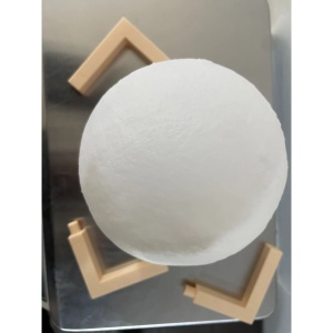 Lampa de veghe luna 3D Moon Light, lumina LED alb cald, alimentare baterii, fara acumulator, stand din plastic inclus, 12 cm, Flippy - Img 2