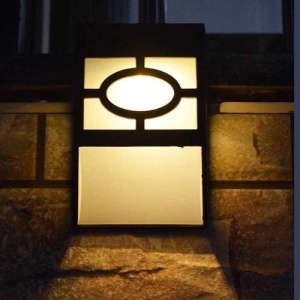 Lampa solara cu senzor Geometric, IP65, Lumina Alb cald, Flippy - Img 6