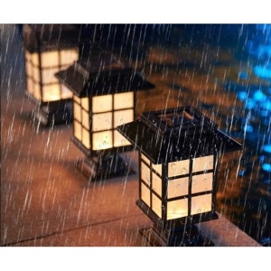 Lampa solara Led pentru gradina, Tip felinar, Flippy, Alb cald - Img 3