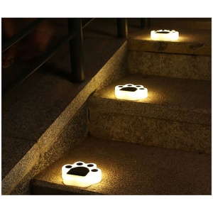 Lampa solara LED, Tip laba de urs, pentru gazon sau gradina, Rezistenta la apa, Flippy, Alb cald - Img 7