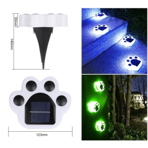 Lampa solara LED, Tip laba de urs, pentru gazon sau gradina, Rezistenta la apa, Flippy, Multicolor - Img 5