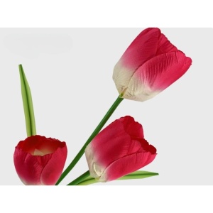 Lampa Solara LED tip Lalele cu 3 flori pentru Gradina, Inaltime 78 cm - Img 7