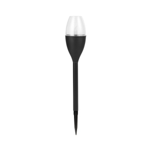 Lampa solara LED tip pahar de vin pentru gradina Flippy, inaltime 37.5 cm, efect de flacara, material PVC si ABS, 2V, 200mAh, alb cald - Img 1