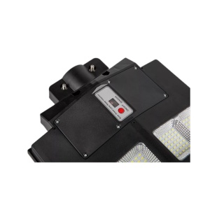 Lampa solara stradala Flippy, cu telecomanda, senzor de miscare si lumina, suport prindere, 640 LED-uri, IP65, ABS, 20AH, 400W, temperatura culoare 6500K, 59.7x34.8x7.2 cm, autonomie 10-12 ore, negru - Img 2