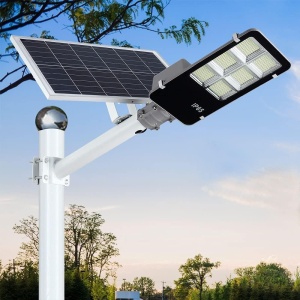 Lampa solara stradala Flippy, IP65, senzor de lumina, 417 LED-uri SMD, 24000 lm, 300W, autonomie 12-16 ore, telecomanda, montare prin fixare, pentru strada sau gradina, finisaj lucios, material ABS, 49.5 x 21 x 6.5 cm, lumina alb rece - Img 9