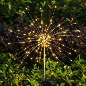 Lampa solara sub forma de artificii, 90 LED-uri, alb cald, Flippy - Img 7