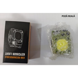 Lanterna Mini de Buzunar Tip Breloc, Flippy, Incarcare prin USB Type C, Multifunctionala, pentru Exterior, Camping, Alpinism, Ciclism, Mini Lanterna Elvis, 6.1 x 5 x 2.5 cm, Lumina Puternica, Culoare Verde - Img 13