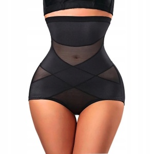 Lenjerie Modelatoare pentru Abdomen, Flippy, cu Talie Inalta si Corset, Negru, Push-Up, Marimea M - Img 10