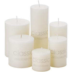 Lumanare Decorativa, Flippy, din Parafina, Cilindrica, Fara Fum si Fara Parfum, 5 x 15 cm, 260 g, Ardere 36h, Ivory Alb - Img 5