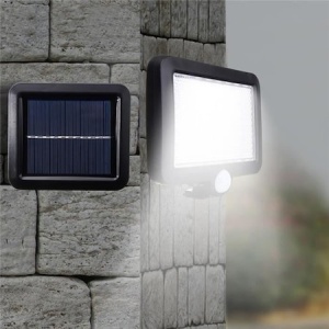 Lumina cu incarcare solara, 56 LED cu 1 grila pe inductie, montaj pe perete, Flippy - Img 5
