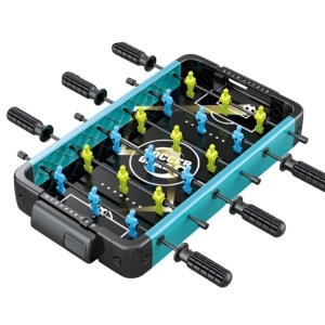 Masa de Fotbal cu Teren si 18 Jucatori Flippy, 6 Manere, 2 Mingi, cu Tablou Scor, din ABS, 49.8x26x6.6 cm, Design Multicolor, pentru Copii/ Adulti - Img 1