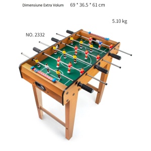Masa de Fotbal cu Teren si 18 Jucatori Flippy, 6 Manere, cu Tablou pentru Scor, din Metal, Lemn si ABS, 69 x 36.5 x 61 cm, cu Picioruse, pentru copii/adulti - Img 4