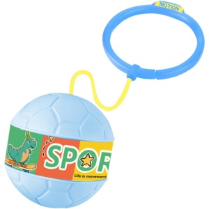 Minge pentru Sarit, Flippy, Tip Coarda Hula Hoop, Cerc 12 cm, Coarda 52 cm, Minge 12 x 11 cm, Functie Iluminat, 4-6 Ani, Plastic, Albastru - Img 5