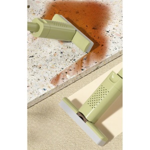 Mini Mop, Flippy, Pentru Uz Casnic, Sistem Autostoarcere, Portabil, Mop cu Burete, Rotire 180°,15 x 27.5 cm, Verde - Img 2