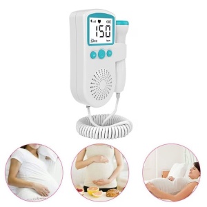 Monitor Fetal Doppler, Flippy, Monitorizare Sarcina, Ritm Cardiac, Ecran LCD 4.5 cm, 2 x Baterii AA (neincluse), Portabil, din ABS, 12.8 x 9.6 x 3 cm, Utilizare de la 9 Saptamani, Verde - Img 4