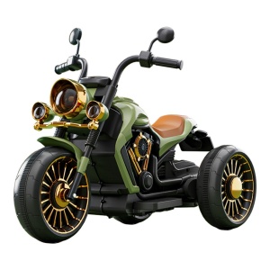Motocicleta Electrica Flippy, cu Acumulator, Telecomanda, Bluetooth, Sistem Anti-Rasturnare, Sistem de Lumini si Sunet, 1-8 Ani, 93 x 48 x 63 cm, Verde - Img 8