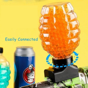 Munitie, Flippy, 20.000 Bile Gel pentru pistoale de jucarie Gel Blaster, Sticla Ananas 10.5x6.5 mm, Albastru - Img 6