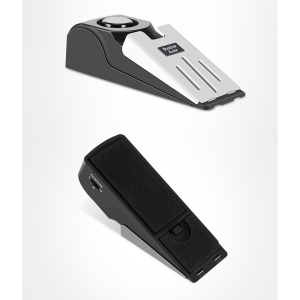 Opritor pentru Usa cu Alarma, Flippy, 120DB, cu Baterii, cu 3 Trepte de Sensibilitate, Antialunecare, Buton ON-OFF, 14x4.5x4 cm, Negru - Img 9