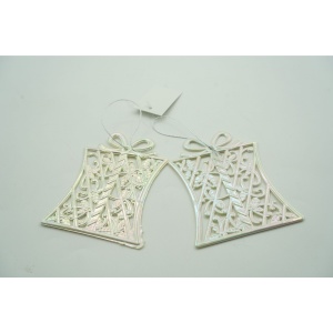 Ornament brad de Craciun, Perlat, in forma de Cadou, 9 cm x 11 cm, Plastic, Flippy - Img 4