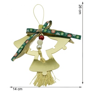 Ornament brad, Flippy, Clopotei, Auriu, Lucios, 14*26CM, Acril, Interior/ Exterior - Img 6