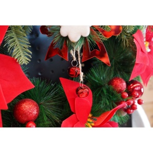 Ornament brad, Flippy, Funda cu clopotei, Rosu, Lucios, 15*20CM, Acril, Interior/ Exterior - Img 7
