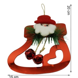Ornament brad, Flippy, Gheata cu clopotei, Rosu, Lucios, 15*20CM, Acril, Interior/ Exterior - Img 9