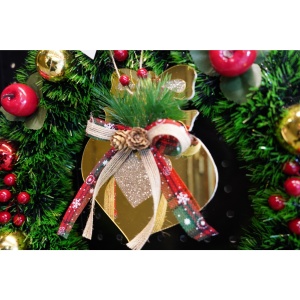 Ornament brad, Flippy, Inima, Auriu, Lucios, 15*16CM, Acril, Interior/ Exterior - Img 2