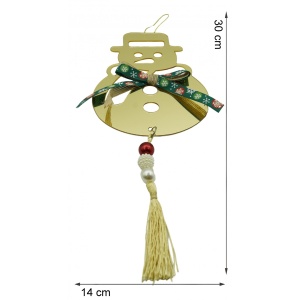 Ornament brad, Flippy, Om de zapada, Auriu, Lucios, 14*30CM, Acril, Interior/ Exterior - Img 6
