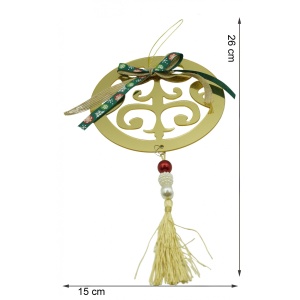 Ornament brad, Flippy, Rotund, Auriu, Lucios, 15*26CM, Acril, Interior/ Exterior - Img 6